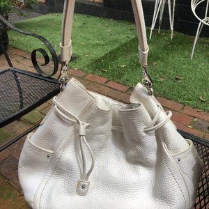 Cole Haan White Leather Shoulder Bag